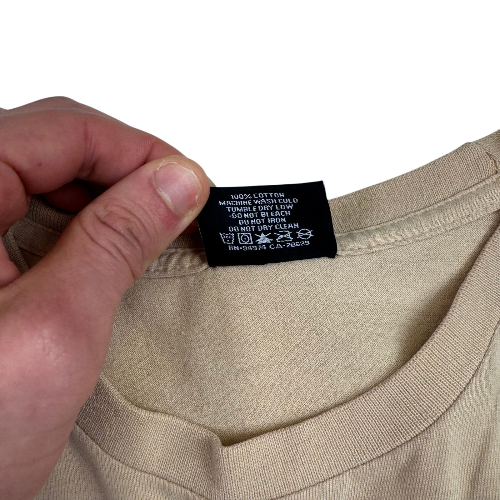 Stüssy Beige Scribble Long Sleeve T-Shirt Men's Extra Large image 8