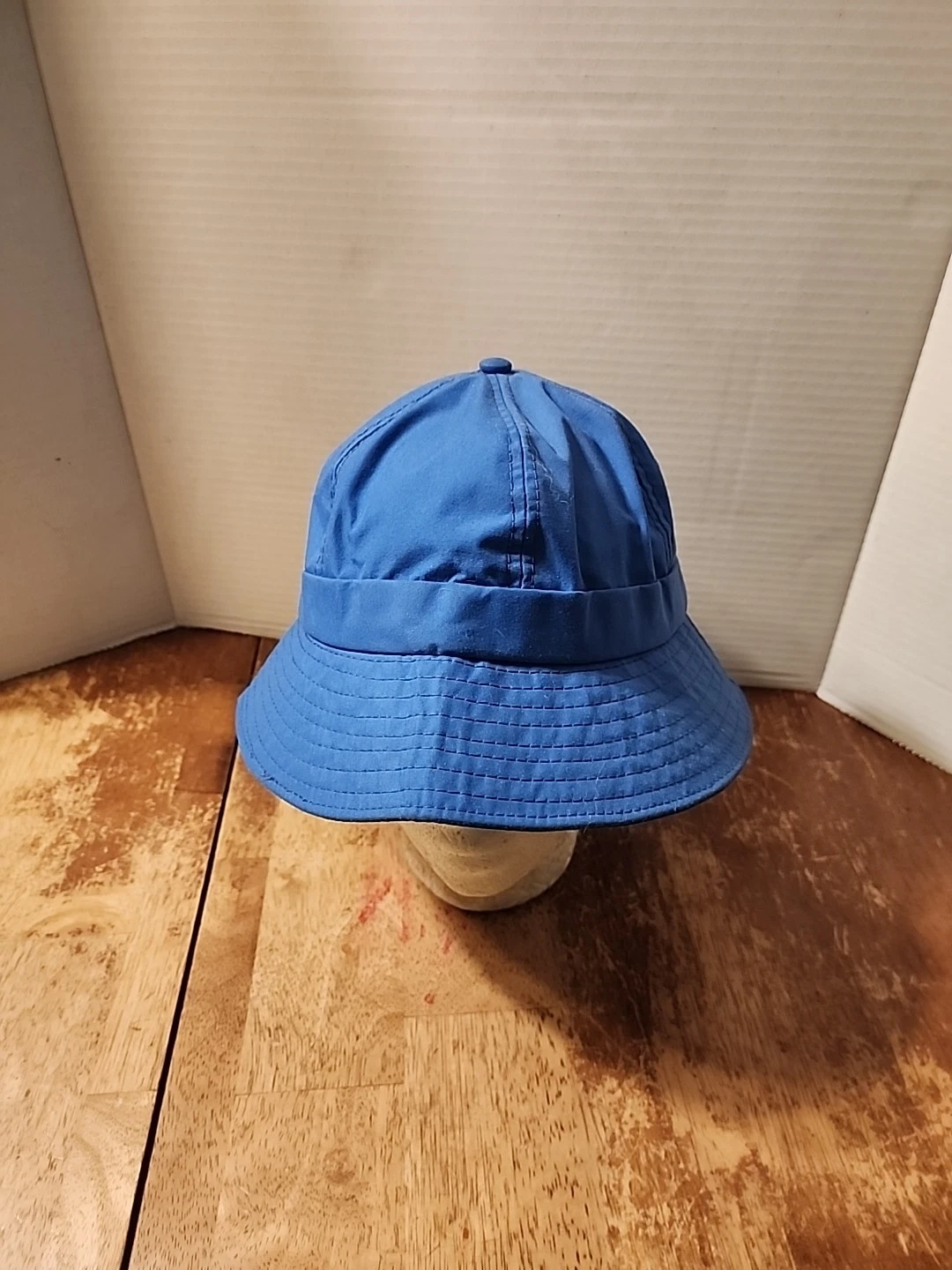 VINTAGE Columbia Gore-Tex Hat Cap Size L Bucket Blue Casual Hiking Made In USA