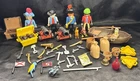 Vintage Toy Playmobil GEOBRA Lot of Figures Accessories 90s Pirates Boat++