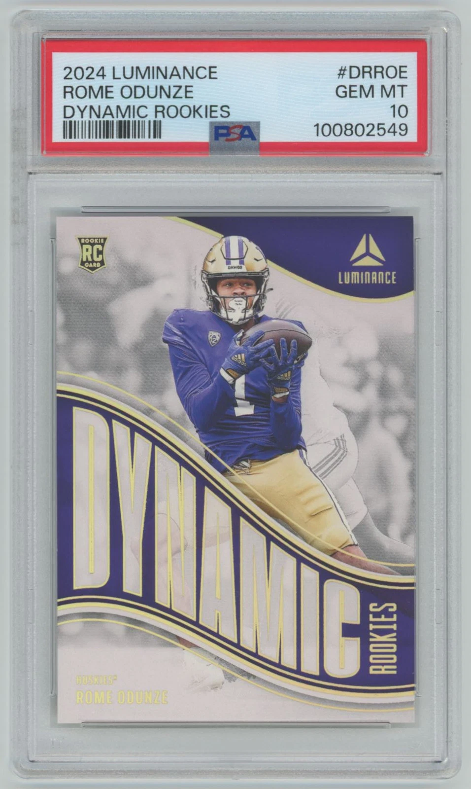 Rome Odunze Panini Luminance Dynamic Rookies #DRROE Base