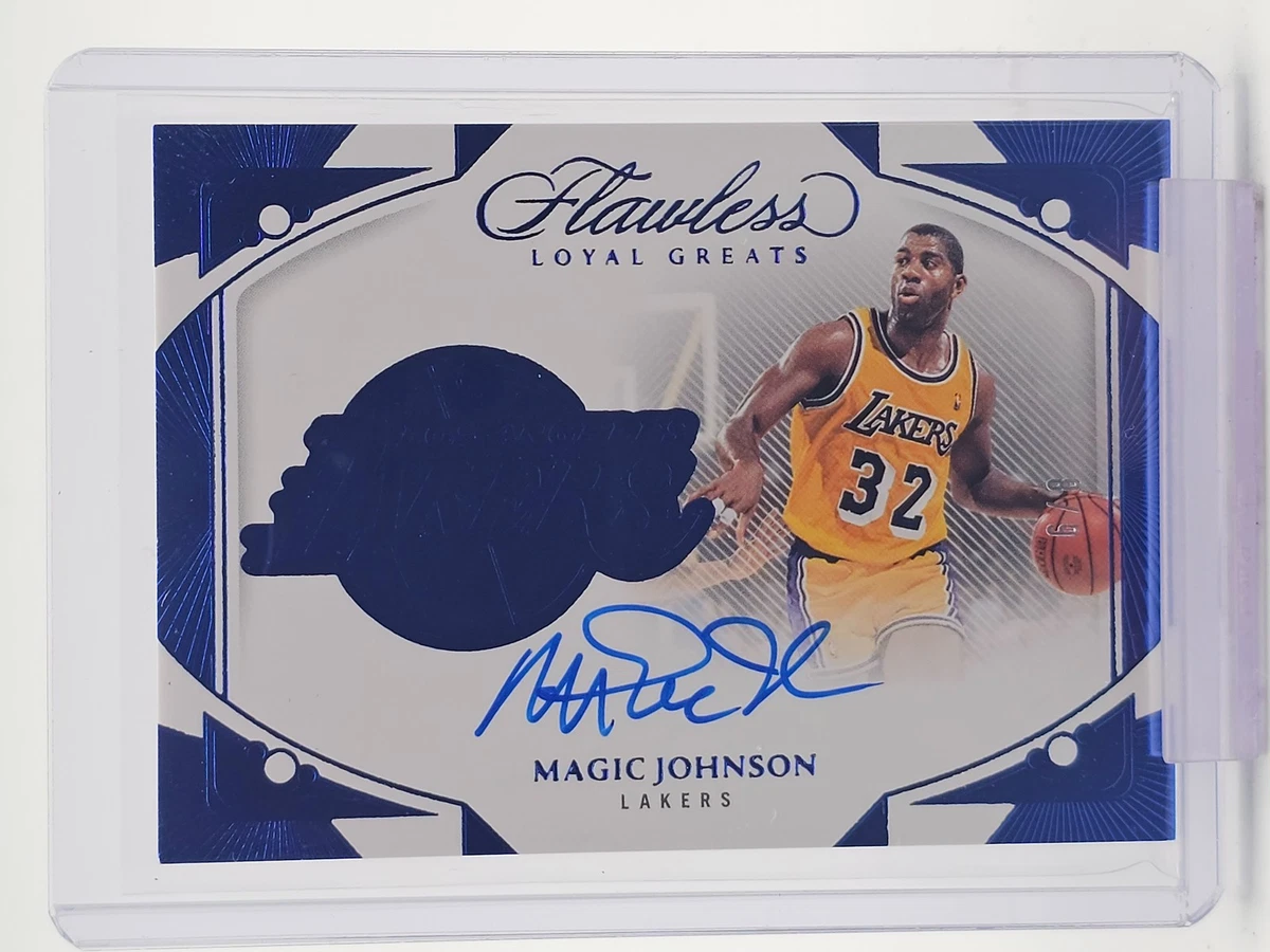 Panini Magic Johnson Basketball Autographed Sports Trading Cards