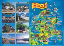 Insel R&uuml;gen Tischsetunterlage 44x32cm 4 Bilder der Ostseeinsel