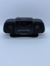 Lifelong 2225 Baby Boom Box Portable AM/FM Radio w/ Handle Black Tested/Works D4