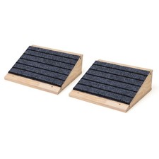 2 Pcs Dog Ramp for Stairs Wooden Anti-Slip Pet Ramps for Injured  Aged Pets