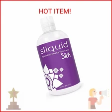 Sliquid Silk Intimate Lubricant - Silicone & Water-Based Lube Blend for Women/Me