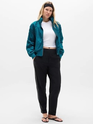 NWOT Athleta Cosstal Teal Jetset Bomber with Stowable Hood Size Small