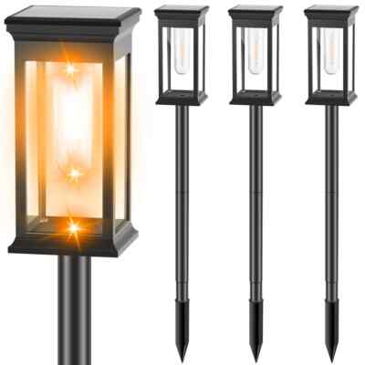 2-4er LED Solarleuchten Garten Solarlampen für Außen LED Licht Solar Wegeleuchte