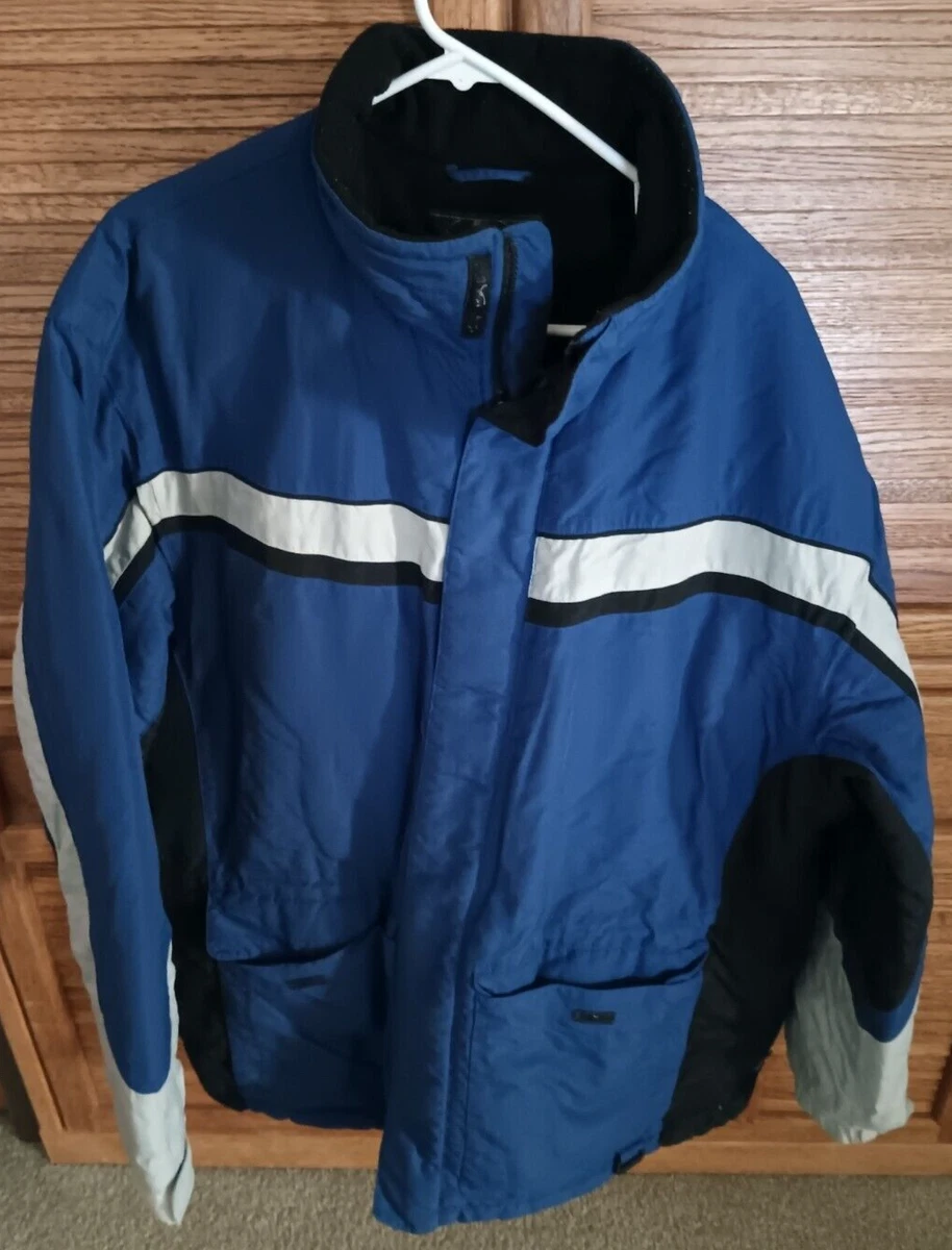 Northern Exposure Mens XL Winter Jacket Coat Puffer Blue Full Zip | eBay