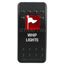 OTRATTW Carling Technologies Contura II Rocker Switch, WHIP LIGHTS, RED LENS