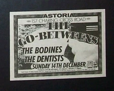 The Go-Betweens Spring Hill Fair Era 1986 Mini Poster Type Concert Ad, Advert