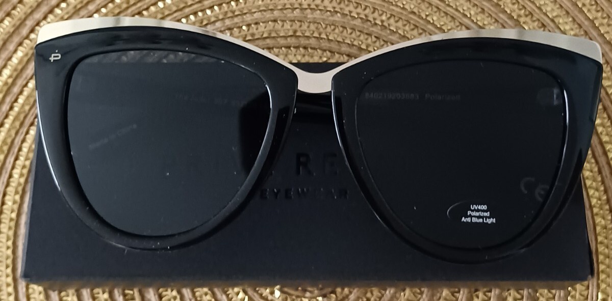 Privé Revaux THE JULIET SUNGLASSES Caviar Black PRIVE REVAUX EYEWEAR The Juliet Black Sunglasses NIB | eBay main image 4