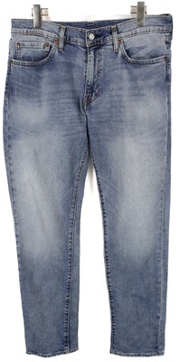 Levi's 511 Premium Big E Men's Jeans W33/L32 Fade Effect Slim Fit Blue