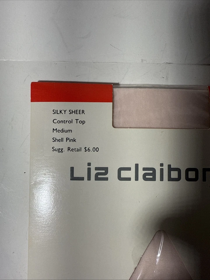 Lot Of 2 LizClaiborne (M)Silky Control Top Pantyhose Hot Pink/Shell Pink - Image 3 of 4