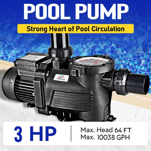Pompa piscina resistente filtro motore acciaio inox perfetto per piscine residenziali - Foto 2 di 12