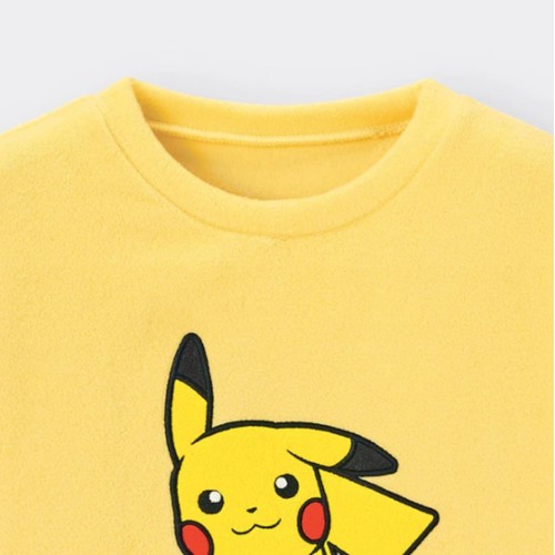 Pokémon × GU Kids unisex Loungewear yellow PIKACHU Brand New Winter Collection - Picture 8 of 12