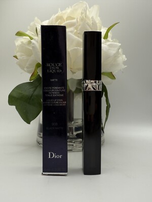 Christian Dior Rouge Dior Liquid Lip Stain 908 Matte Black Full Size