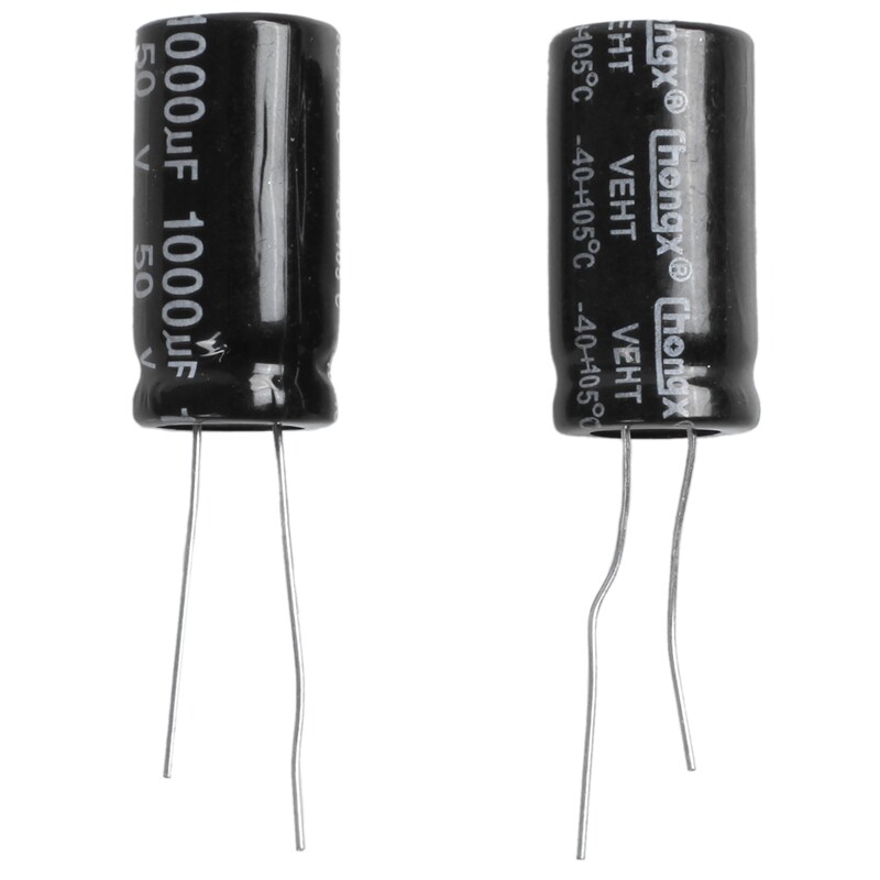 Sourcing Map 5x Aluminium-Elektrolytkondensatoren – 1000uF 50V, 13x25 Mm, Radiale Anschlüsse