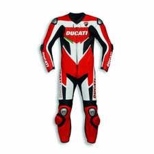 DUCATI Leder Bikeranzug Biker Lederkombi Herren Motorrad Lederjacke Hose 1-PCS