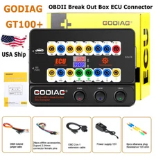 GODIAG GT100+ Pro OBDII Breakout Box ECU Connector Electronic Current Display