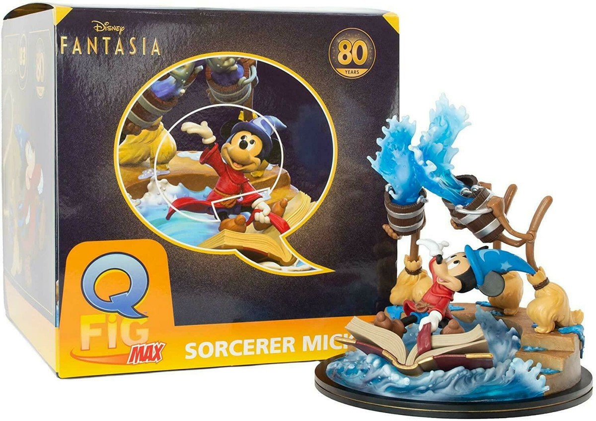 Q-Fig Max Sorcerer Mickey フィギュア 80周年記念 Amazon.com: QMX Quantum Mechanix Disney's Fantasia