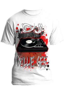  Airbrush Painted  DJ Record Mixer Hoodie Shirt Hat Backpack Tag Mug Coaster
