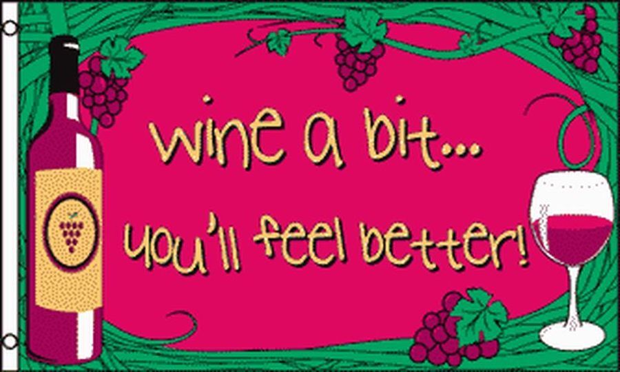 AZ FLAG Wein Flagge 150x90cm - "Bois Du Vin" Design Mit Metallösen - 100% Polyester Für Innen & Außen