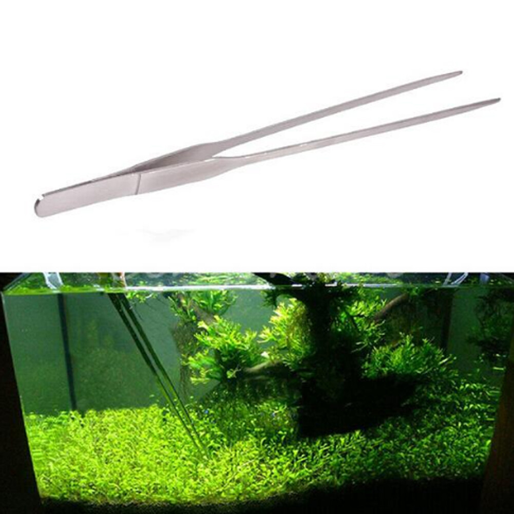 Universal 27CM Aquarium Plant Shrimp Reef Tank Straight Tweezer