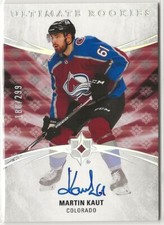2020 2020-21 Ultimate Collection Rookie Auto #163 Martin Kaut 180/299 Avalanche