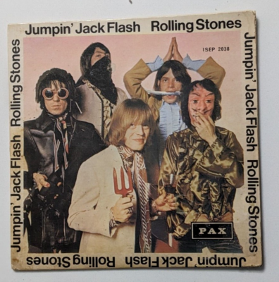 THE ROLLING STONES jumpin' jack flash, we love you RARE ISRAELI EP