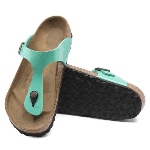 BIRKENSTOCK Gizeh Turquoise Leather Sandals Size 10 Women’s Used