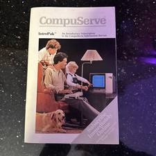 CompuServe IntroPak - 1986 Vintage Computer User's Manual Booklet