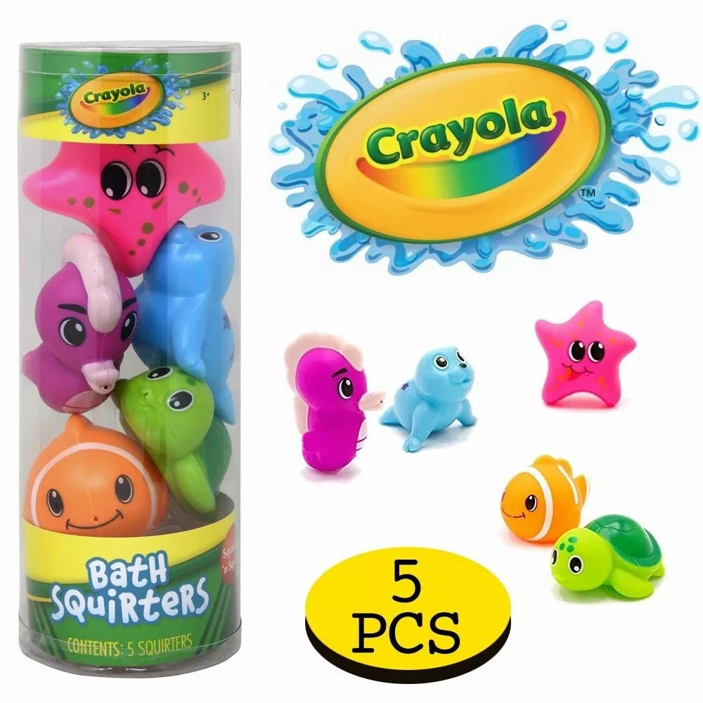 Crayola 5pcs Bath Squirters for kids, Bath Toys for Kids Crayola Bath  Squirters