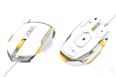James Donkey 325S Gaming Mouse USB Wired Mouse with Adjustable (325S White)