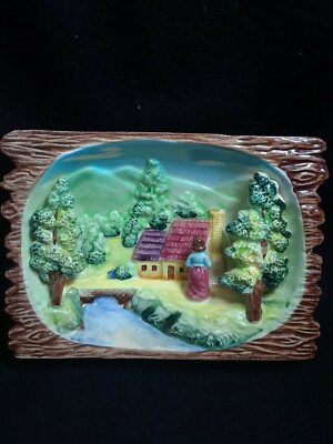 Forest House 3D Scene Wall Pocket D3341