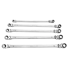 Mountain RM6 Metric Reversible Ratcheting Wrench Set, 5-Piece, Universal Spline