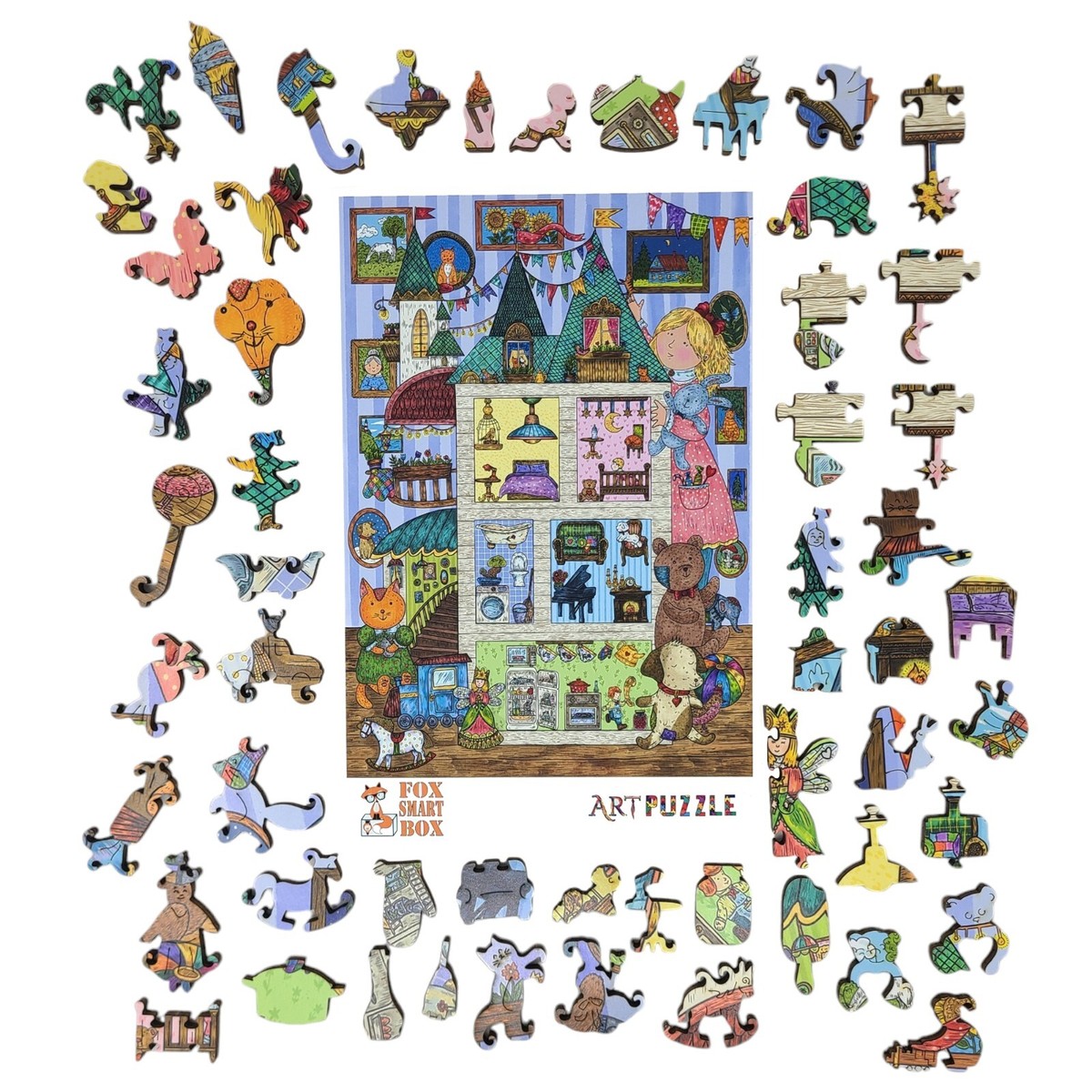 Wooden Jigsaw Puzzle for Adults by FoxSmartBox - 440 Pieces