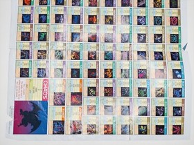 Final Fantasy 1990 Nintendo NES World Map / Enemy Chart NES-FF-USA(B)