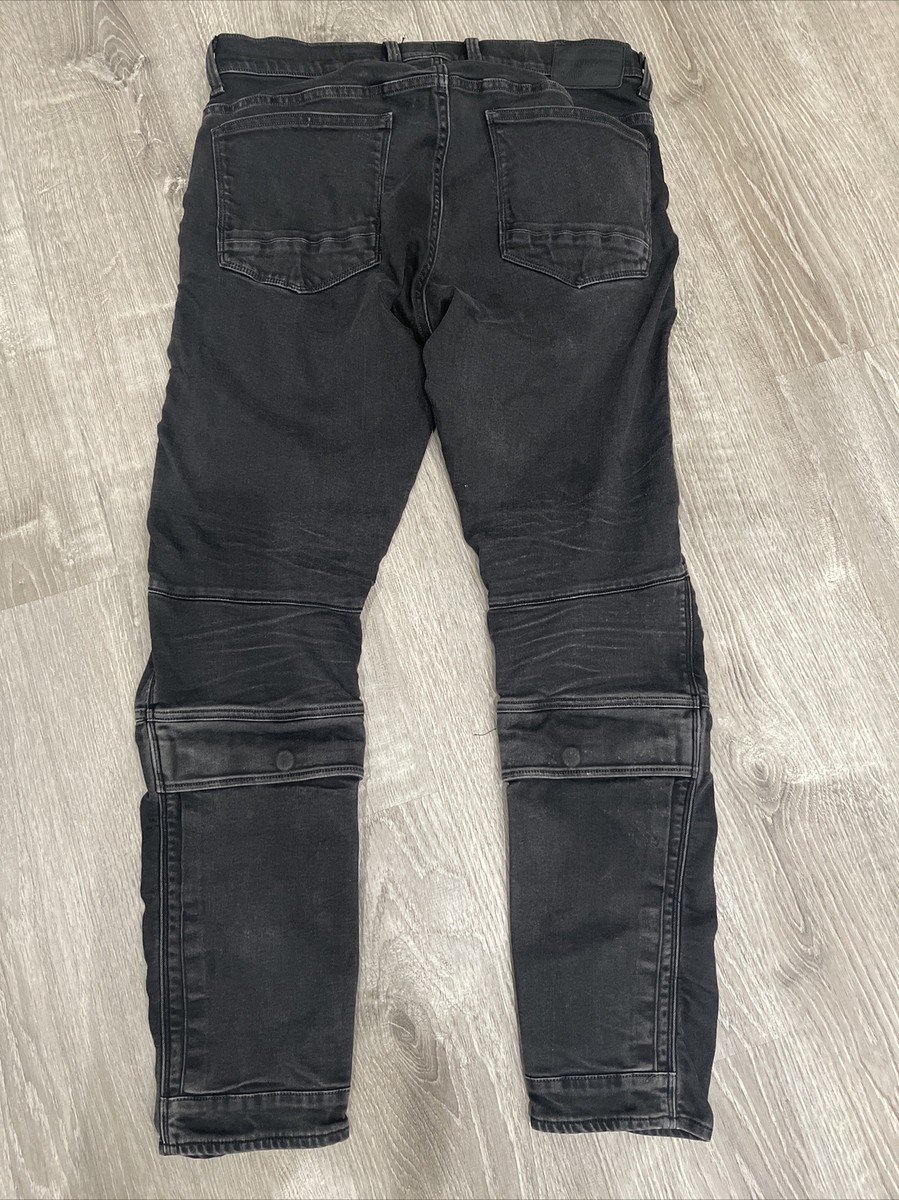 G-STAR RAW Airblaze 3D Skinny Jeans Men's 34X32 Black Mid Rise