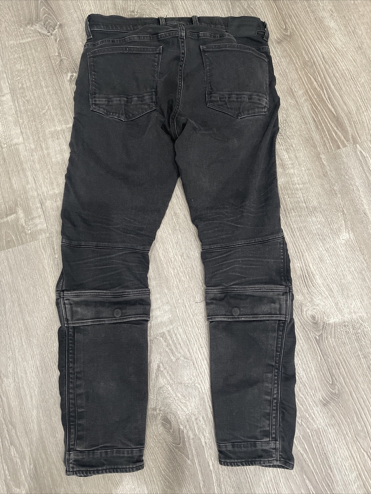 G-STAR RAW Airblaze 3D Skinny Jeans Men's 34X32 Black Mid Rise Thigh Pockets image 4