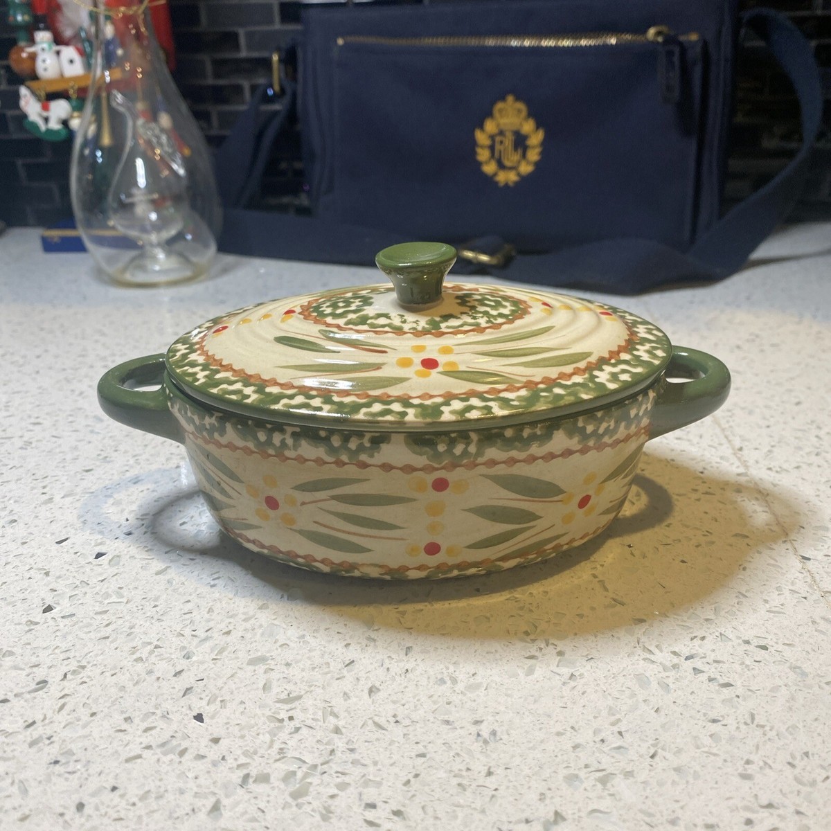 Ovenware Temptations Pie Dish Temptations By Tara Old World Green