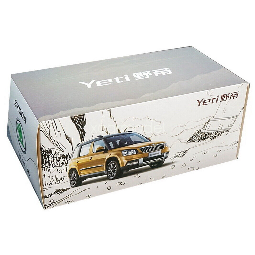 1/18 Scale For Volkswagen Skoda Yeti SUV Orange Diecast Car