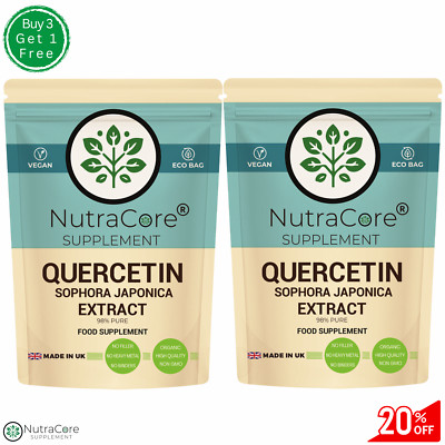 Quercetin Kapseln 550 mg (Sophora Japonica 98%) 180 Kapseln, Nutra Core