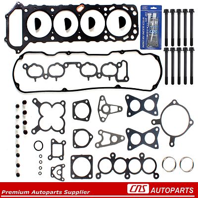 Fits 89-97 Nissan 240SX D21 Pickup 2.4L SOHC Head Gasket Set Bolts KA24E - Foto 10