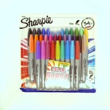 Sharpie Limited Edition Color BURST Fine Point Permanent Markers 34 Count