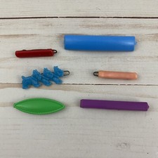 Vintage 1980s Girls Hair Barrettes Lot of 6 Singles