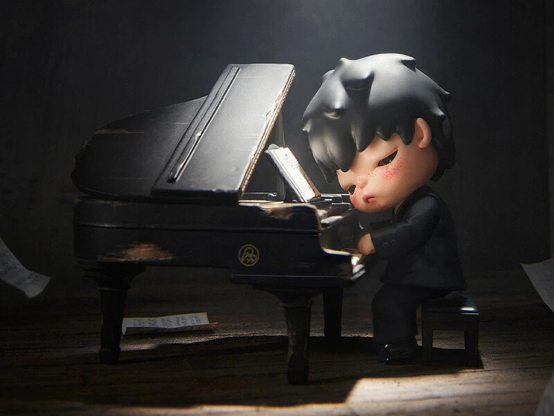 【未開封】Popmart Hirono The Pianist Figure POPMART Hirono THE PIANIST Limited Edition Figure Designer
