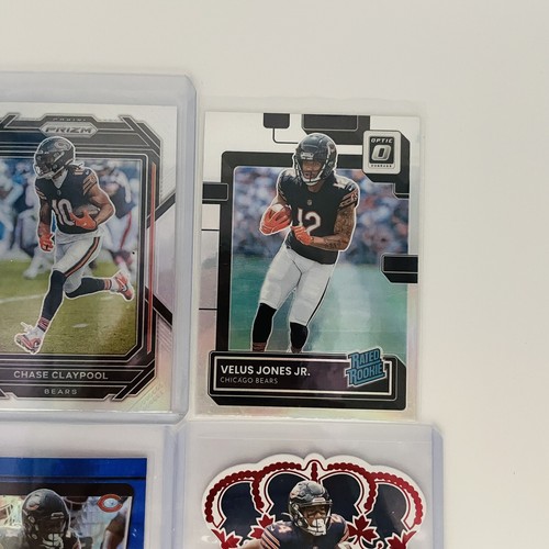 2021 Chicago Bears Rookie Lot Khalil Herbert Crowne Royal 199/199 1/1 Prizm - Picture 6 of 6