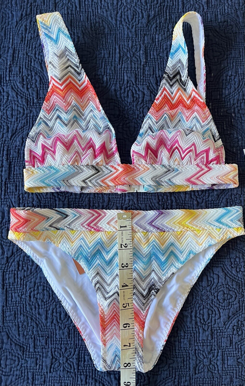 NWT Authentic Missoni 2 -Piece Zigzag Bikini Set Size 38 IT Sold Out image 3
