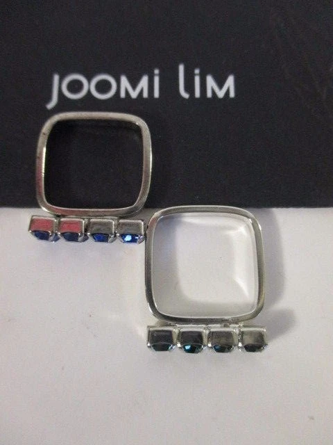 Juego de 2 anillos de cristal punk barroco JOOMI LIM 5,5 NUEVOS SIN ETIQUETAS $120,00 Foto 4 de 4