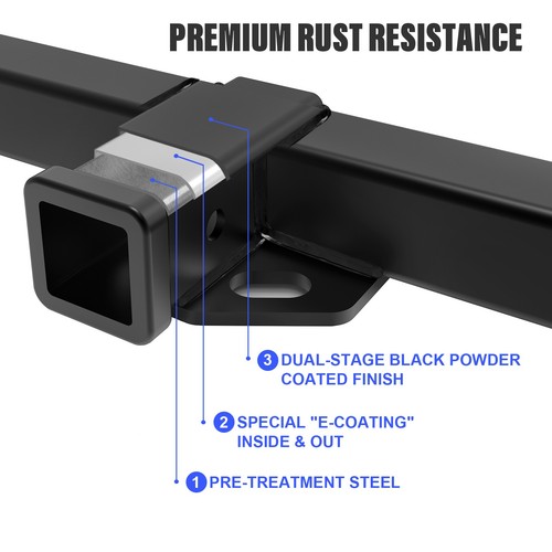 2 Inch Trailer Hitch Receiver For Toyota Tacoma 2016-2023 - Foto 5 di 7